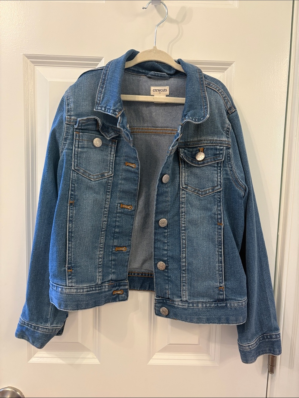 Crewcuts Medium Blue Denim Jacket with Button Front
